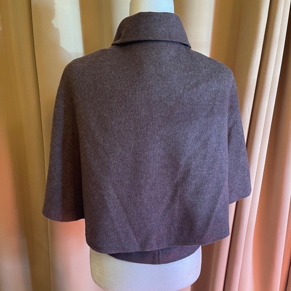 Cashmere Belted Double Breasted Cape Coat, Blazer Size XS - Picture 11 of 11